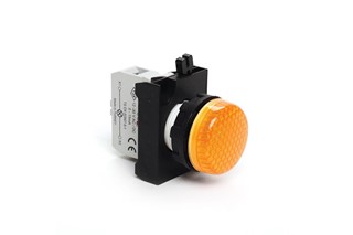 CP Series Plastic with LED 12-30V AC/DC Yellow 22 mm Pilot